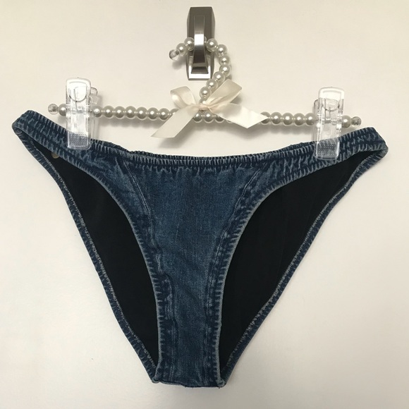denim bikini bottoms